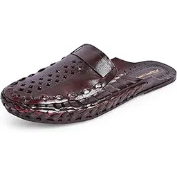 royal khwaab Men's Kolhapuri Chappal/Leather Slipper's/Ethnic Wear Handcrafted & Comfortable -RK-E51(8Patti)-picture-27