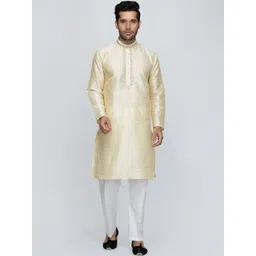 ROYAL KURTA Mandarin Collar Thread Work Straight Kurta-picture-38