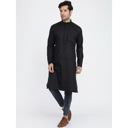 ROYAL KURTA Men Black Kurta image 2