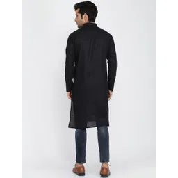 ROYAL KURTA Men Black Kurta image 4