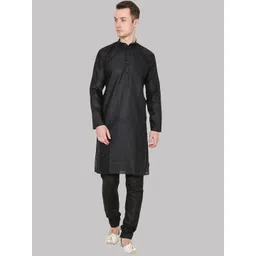 ROYAL KURTA Men Black Kurta with Pyjamas-picture-30