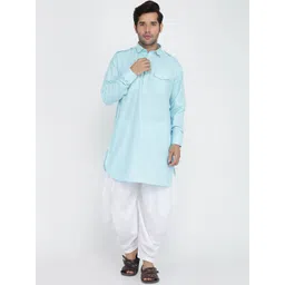 ROYAL KURTA Men Blue Kurta-picture-28