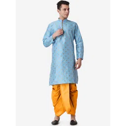 ROYAL KURTA Men Ethnic Motifs Printed Kurta with Dhoti Pants-picture-15