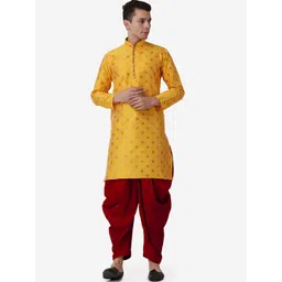ROYAL KURTA Men Ethnic Motifs Printed Kurta with Dhoti Pants-picture-17