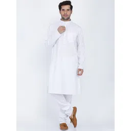 ROYAL KURTA Men White Khadi kurta Kurta-picture-28