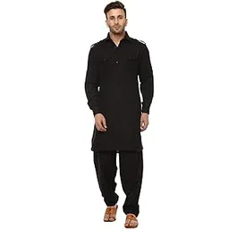 royal kurta Mens Cotton Pathani Suit-picture-24