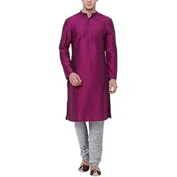 royal kurta Men's Cotton Silk Plain Solid Long Only Kurta-picture-53