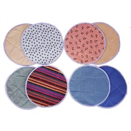 Printed Roti Cover With Zip Closure Cotton Round Shape Chapati Covers Set of 3 Printed Roti Round Disk Cover-image-42