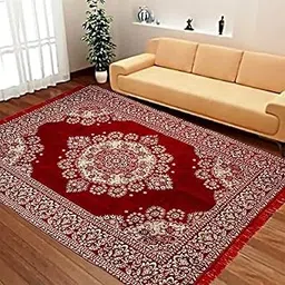 Royalking Floral Carpet (Purple, Cotton, 5 x 6 ft)-picture-17