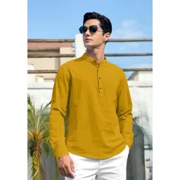 royalscout Men's Cotton Polyester Blend Regular Fit Full Sleeve Kurta Perfect for Special Occasions, Family Events, or Daily Ethnic Wear image 3