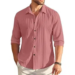 royalscout Men's Cotton Blend Full Sleeve Short Kurta Featuring Mandarin Collar Perfect for Ethnic Styling, Work Gatherings, or Festive Events-picture-17