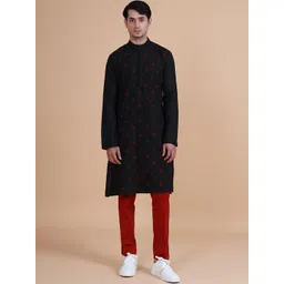 RR Blue Men Geometric Thread Work Kurta-picture-21