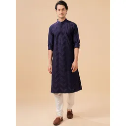 RR Blue Men Striped Kurta-picture-15