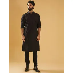 RR Blue Men Striped Thread Work Kurta-picture-30