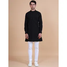 RR Blue Men Thread Work Kurta-picture-35