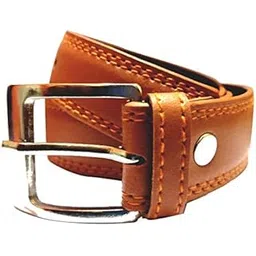 rr design Men's Belt Formal/Casual Black Color Genuine Leather Belts For Men (Length- 46 inches)- TAN-picture-19