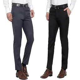 RR Fashion Men's Regular Formal Trouser (Pack of 2)-picture-37