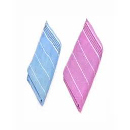 RRC Blue & Pink 2 Pieces Striped 500 GSM Cotton Towel Set-picture-37
