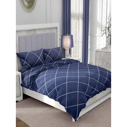 RRC Blue & White Geometric Printed AC Room 210 GSM Double Bed Comforter-picture-19