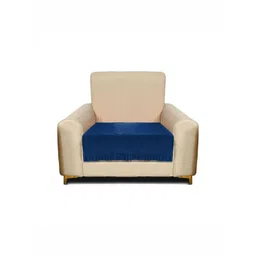RRC Blue Velvet 1 Seater Sofa Cover with Frill-picture-15