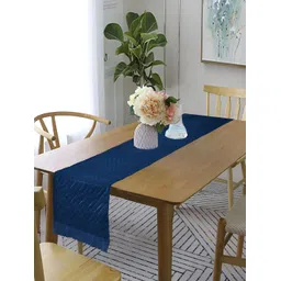 RRC Blue Velvet Quilted Table Runner image 1