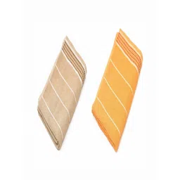 RRC Brown & Yellow 2 Pieces Striped 500 GSM Cotton Towel Set-picture-20