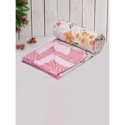 RRC Green & White Floral Pure Cotton Reversible AC Room 120 GSM Double Bed Dohar-picture-39