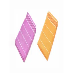 RRC Pink & Yellow 2 Pieces Striped 500 GSM Cotton Towel Set-picture-21