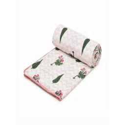 RRC Pink Floral AC Room 150 GSM Dohar image 3