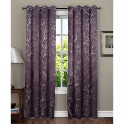 RRC Premium Polyester Blackout Curtains For Long Door 100% Light Blocking Wine-picture-13