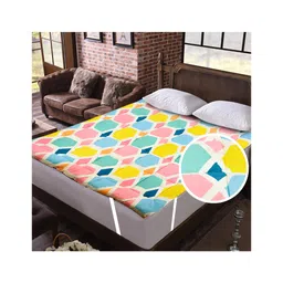 RRC Super Soft 700 Gsm Hollow Fiber Filled Mattress Padding - Pink-picture-15