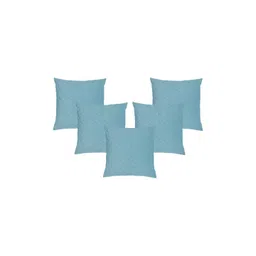 RRC Turquoise Blue 5 Pieces Velvet Square Cushion Covers-picture-35