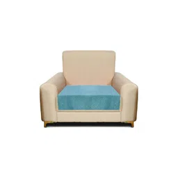 RRC Turquoise Blue Velvet 1 Seater Sofa Cover-picture-19
