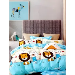 RRC White Cartoon Characters AC Room 210 GSM Single Bed Comforter-picture-42