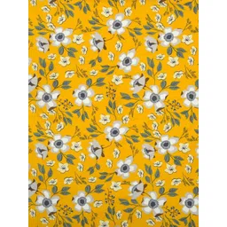 RRC Yellow Floral Printed Microfiber Reversile AC Room 120 GSM Double Bed Dohar image 5