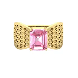 RRVGEM Unisex Pink Brass Finger Ring-picture-16