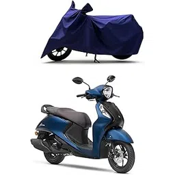 RS ENGLAND - Two Wheeler - Bike Cover for Yamaha Fascino 125 Fi Hybrid Scooty Bike Cover with Water-Resistant and Dust Proof Premium 190T Fabric_Navy-picture-16