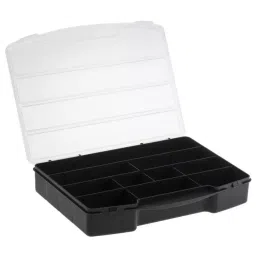 RS PRO 10 Cell Black PP Compartment Box, 40mm x 245mm x 180mm Model No 8386532-picture-28