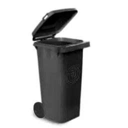 RS PRO 120L Black Polypropylene Dustbin Model No 2364383-picture-37