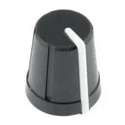 RS PRO 13 mm Black Potentiometer Knob for 6 mm Shaft D Shaped, 4676106-picture-45