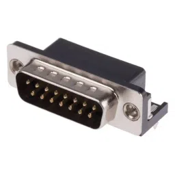 RS PRO 15 Way Right Angle Through Hole D-sub Connector Plug, 2.77mm Pitch, with 4-40 UNC, Threaded Insert, 2395861-picture-28