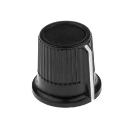 RS PRO 16.2 mm Black Potentiometer Knob for 6 mm Shaft Splined, 2596913-picture-24
