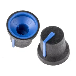RS PRO 16.8 mm Black Potentiometer Knob for 6 mm Shaft Splined, 7777334-picture-18