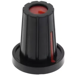 RS PRO 17 mm Black Potentiometer Knob for 6.4 mm Shaft D Shaped, 4676730-picture-48