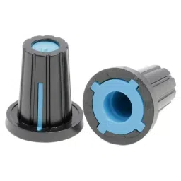 RS PRO 17 mm Black Potentiometer Knob for 6.4 mm Shaft D Shaped, 4676752-picture-16