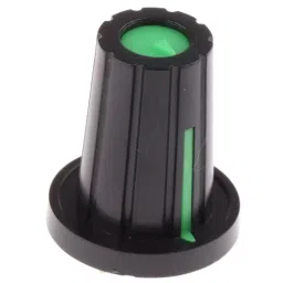 RS PRO 17 mm Black Potentiometer Knob for 6.4 mm Shaft D Shaped, 4676768-picture-12