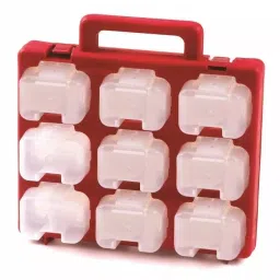 RS PRO 18 Cell Red, White Plastic Compartment Box, 330mm x 330mm x 130mm Model No 2595123-picture-38
