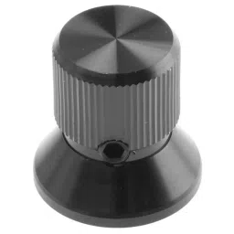 RS PRO 19 mm Black Potentiometer Knob for 6.4 mm Shaft Splined, 4659886-picture-33