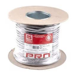 RS PRO 2 Core Power Cable 100 m 0.75 mm² Black 300 V, 7756072 image 3