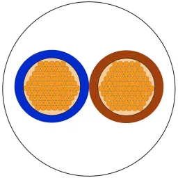 RS PRO 2 Core Power Cable 100 m 1 mm² White 300 V, 500 V, 7756094-picture-20